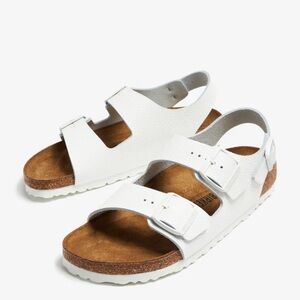 NEW Birkenstock Milano White Sandals Size 39 US 8- 8 1/2